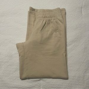 Aerie Throw-Back Fleece Wide Leg Pant